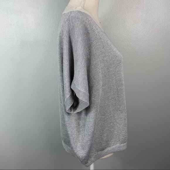 Numph || Silver Short Sleeved Sweater - Picture 5 of 10